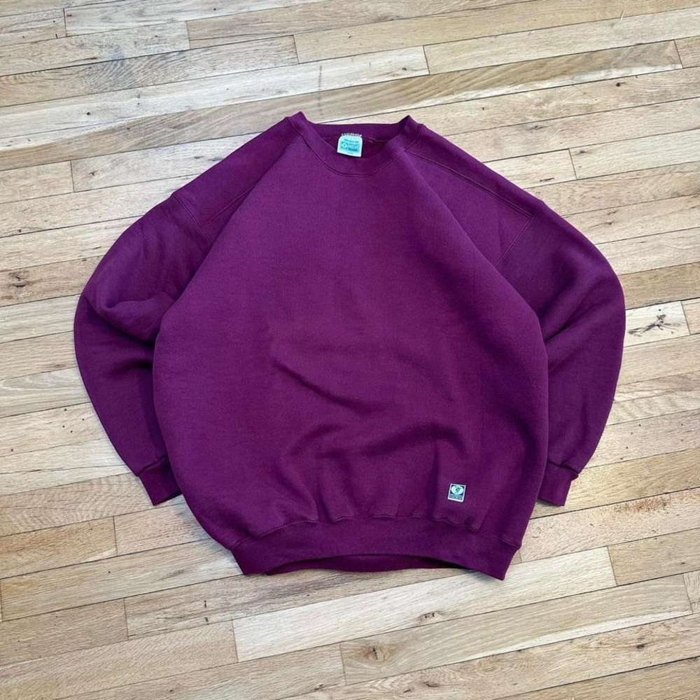 Vintage‎ 90s Burgondy Blank Sweatshirt